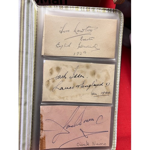 249 - VINTAGE AUTOGRAPHS INCL FOOTBALL & CRICKET