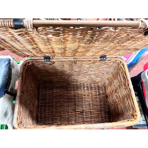 6 - LARGE WICKER STORAGE BASKET