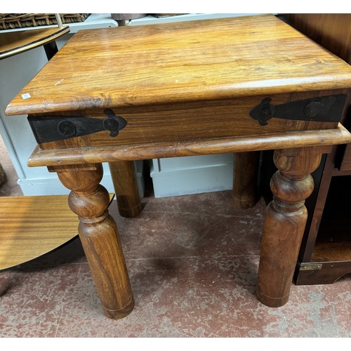 16 - MEXICAN PINE STYLE SIDE TABLE