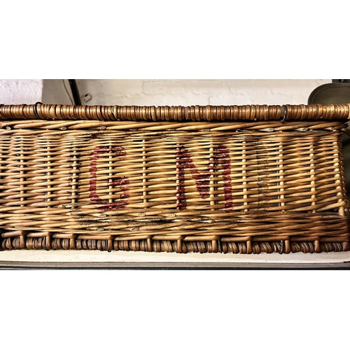 22 - VINTAGE WICKER BASKET