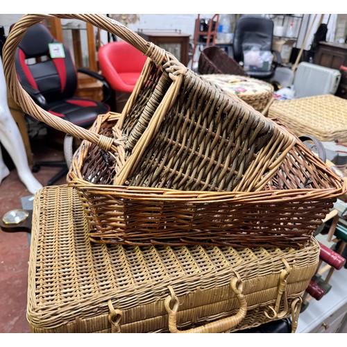 25 - 3 WICKER BASKETS