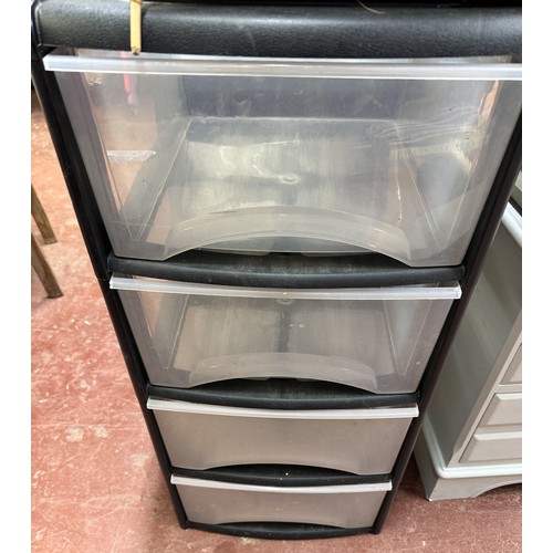 26 - 4 DRAWER PLASTIC STORAGE UNIT