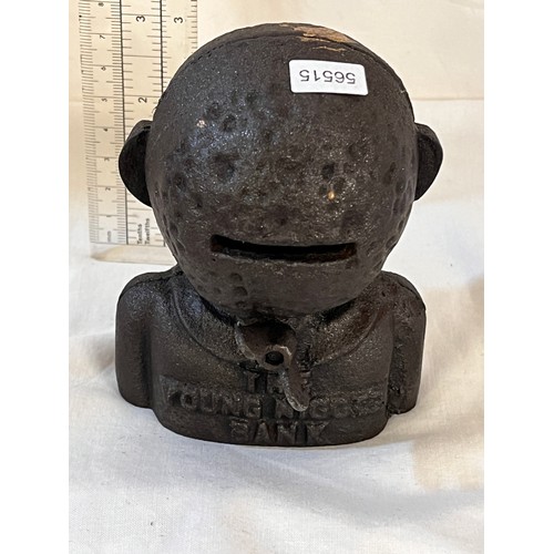 261 - CAST IRON MONEY BANK