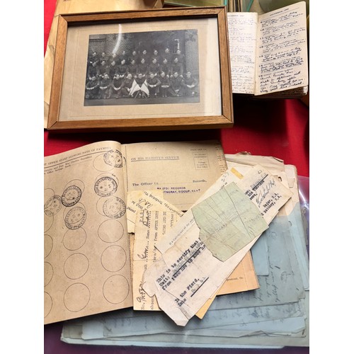 275 - WWII SOLDIERS DISCHARGER PAPERS & EPHEMERA