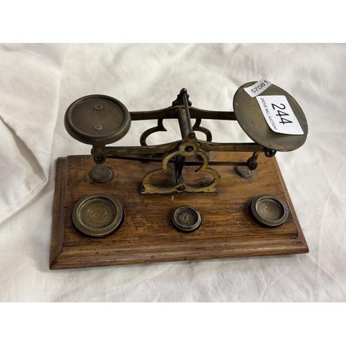 244 - VINTAGE POSTAL SCALES