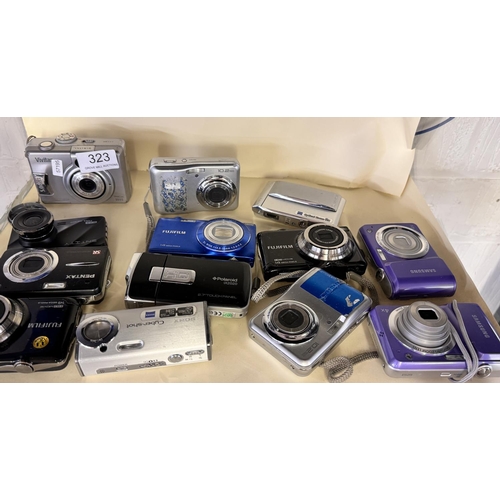 323 - 12 DIGITAL CAMERAS(A/F)