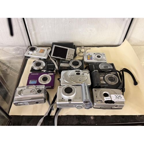 325 - 12 DIGITAL CAMERAS(A/F)