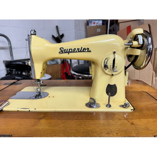 16 - VINTAGE SUPERIOR-SEW TRIC Ltd SEWING MACHINE TABLE