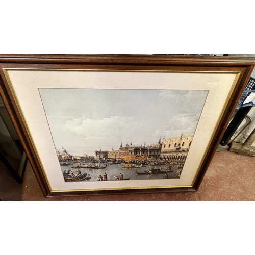 29 - LARGE FRAMED LOWRY PRINT & 1 OTHER PRINT