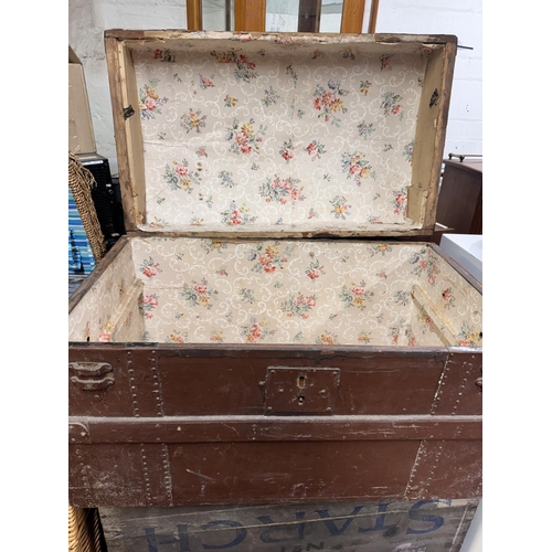 11 - VINTAGE DOMED TRUNK