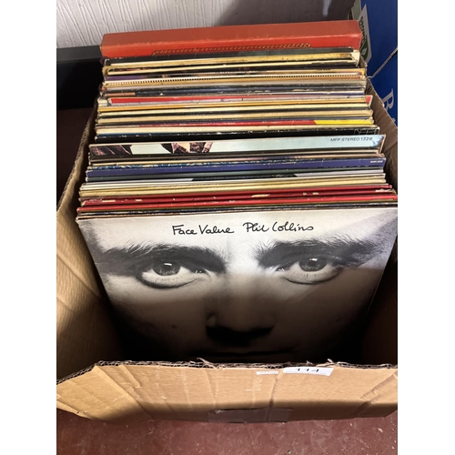 114 - BOX OF LPS & 12