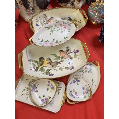 120 - COLLECTION OF ANTIQUE THOMAS BAVARIA CHINA - SIGNED MRS CECILIA WATTERS 1937 & 1938