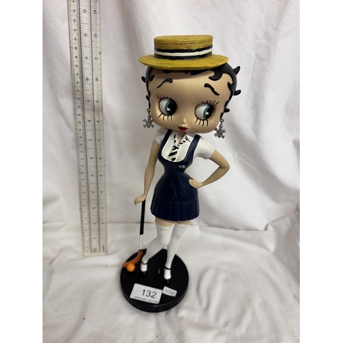 132 - GOLFING BETTY BOOP FIGURE(A/F)