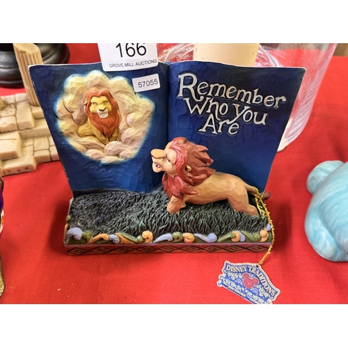 166 - DISNEY TRADITIONS THE LION KING 'REMEMBER WHO YOU ARE' PLAQUE