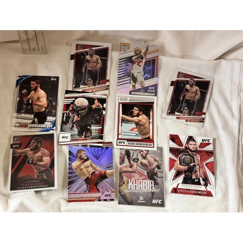 177 - COLLECTION OF KHABIB NURMAGOMEDOV UFC CARDs