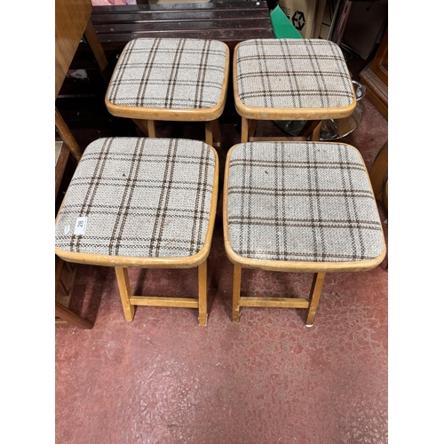 28 - 4 VINTAGE FOLDING STOOLS