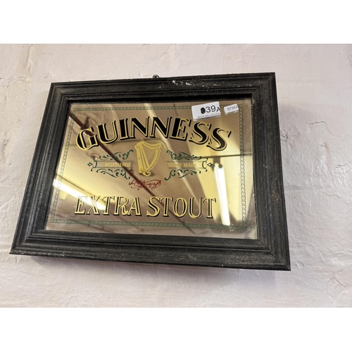 39A - SMALL FRAMED GUINNESS ADVERTISING MIRROR