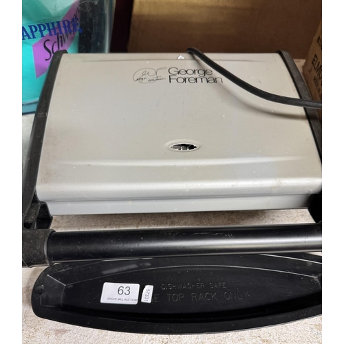 63 - GEORGE FOREMAN GRILL(A/F)