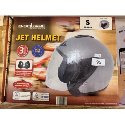 95 - BOXED B-SQUARE CRASH HELMET(Sz SMALL)