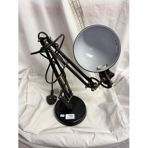 188 - BLACK ANGLEPOISE LAMP (GWO)