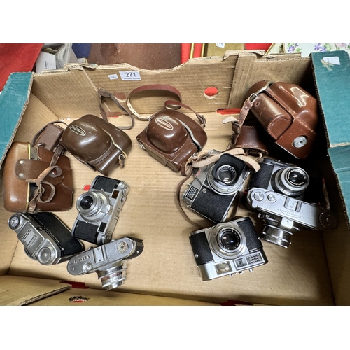 271 - 11 VINTAGE CAMERAS