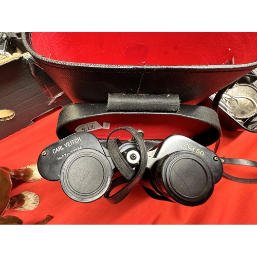 273 - CASED CARL VEITCH 20X50 BINOCULARS