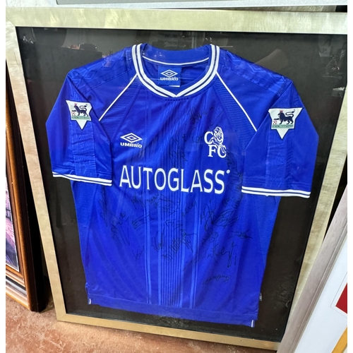 44 - FRAMED CHELSEA FC SIGNED SHIRT