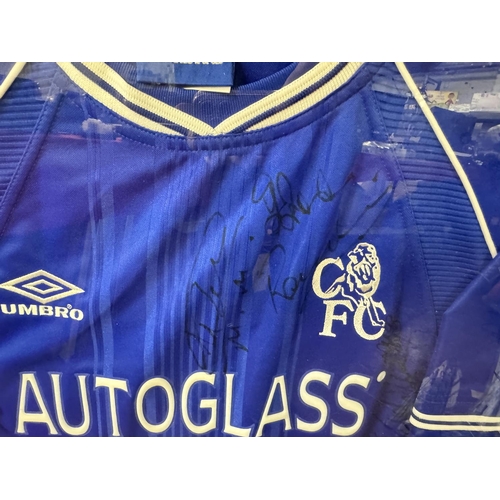 44 - FRAMED CHELSEA FC SIGNED SHIRT