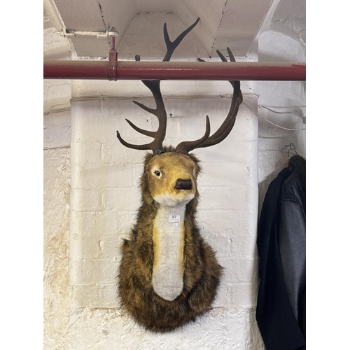 57 - LARGE NOVELTY DEER HEAD WALLHANGING