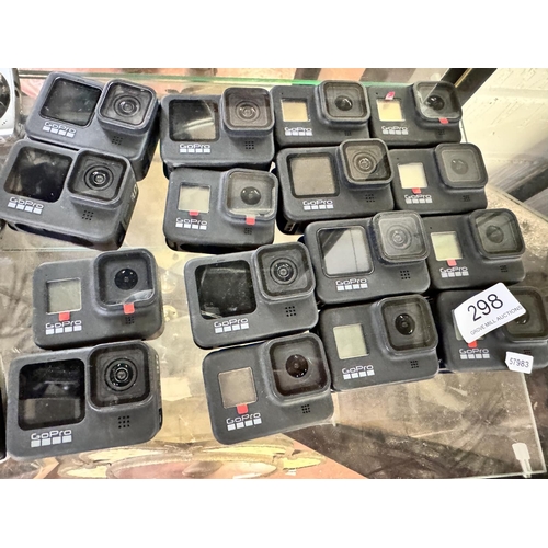 298 - 16 GOPRO CAMERAS (A/F)