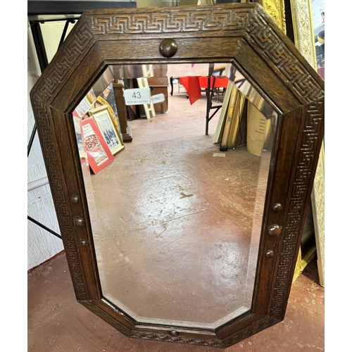 43 - ART DECO FRAMED MIRROR