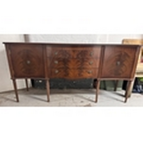 15A - VINTAGE CUPBOARD & DRAWER SIDEBOARD