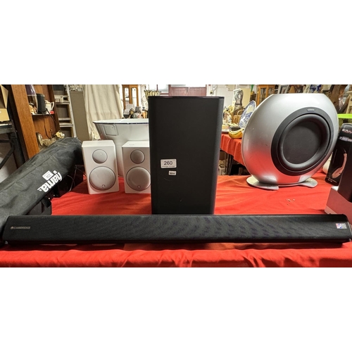 260 - CAMBRIDGE AUDIO TVB2 V2 SOUNDBAR & SUBWOOFER(A/F)