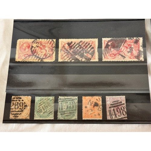 210 - COLLECTION OF VICTORIAN HIGH VALUE STAMPS & 16 GEORGE V 'SEAHORSES' STAMPS(RESERVED AT £70)