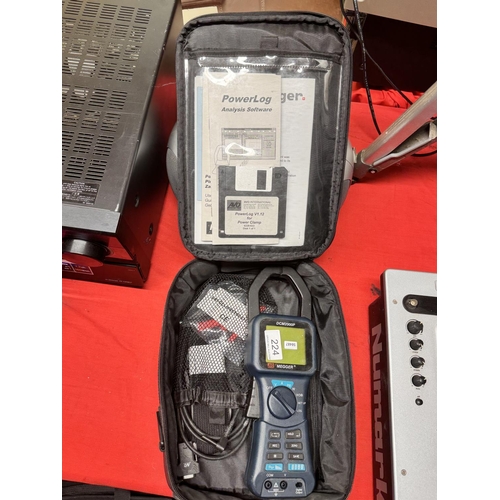 CASED MEGGER 'POWER LOG' DCM 2000P ELECTRICAL TESTER(A/F)