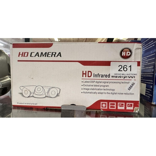 261 - BOXED HD INFRARED WATERPROOF HD CAMERA(A/F)