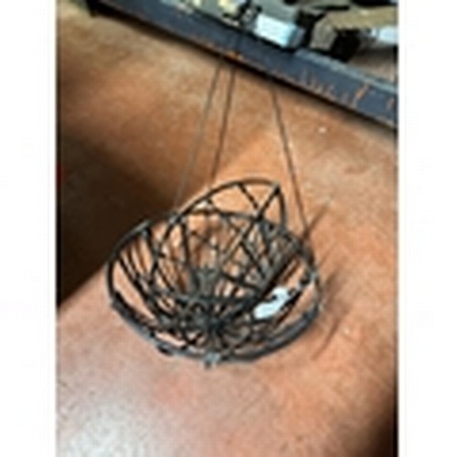 43 - 3 WROUGHT IRON HANGING/WALL BASKETS