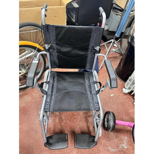 13 - BOXED FOLDING WHEELCHAIR(RESERVED £40 NEW)