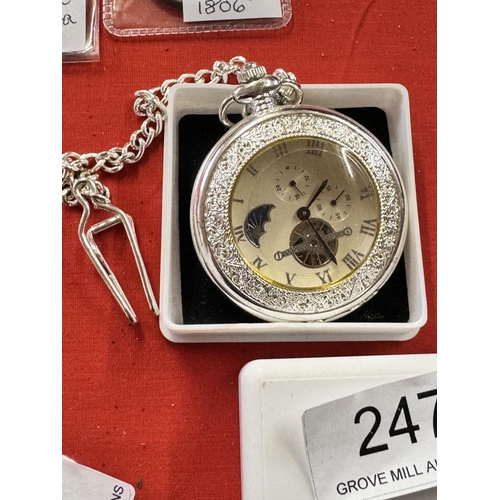 247 - CASED POCKET WATCH