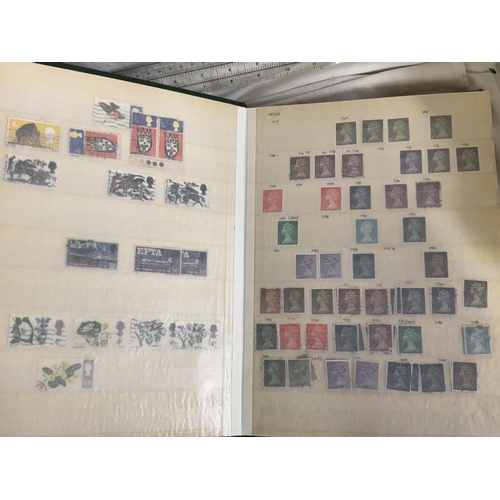 262 - ALBUM OF WORLD & COMMONWEALTH STAMPS & 2 STOCK BOOKS OF VICTORIA TO ELIZABETH 2 STAMPS(RESERVED AT £... 