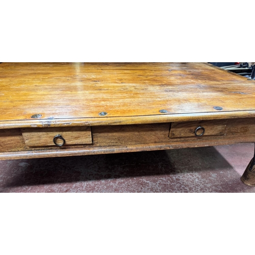 32A - LARGE MEXICAN PINE COFFEE TABLE