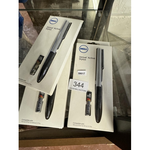 344 - 3 BOXED DELL VENUE ACTIVE STYLUS(A/F)