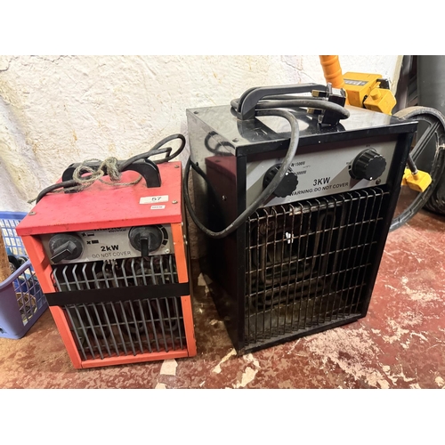 57 - 2 GREENHOUSE HEATERS(A/F)