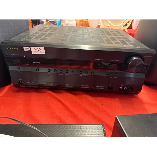 283 - ONKYO TX-SR606 AV RECEIVER (A/F)