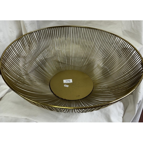 170 - LARGE BRASS CENTRE BOWL