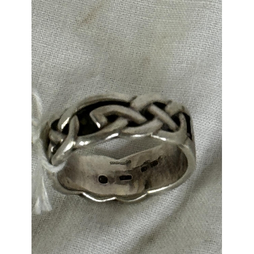 GENTS SILVER 'CELTIC' RING