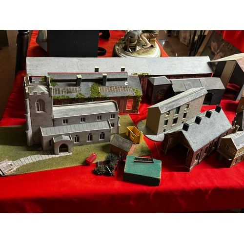 211 - LARGE COLLECTION OF MODEL RAILWAY BUILDINGS