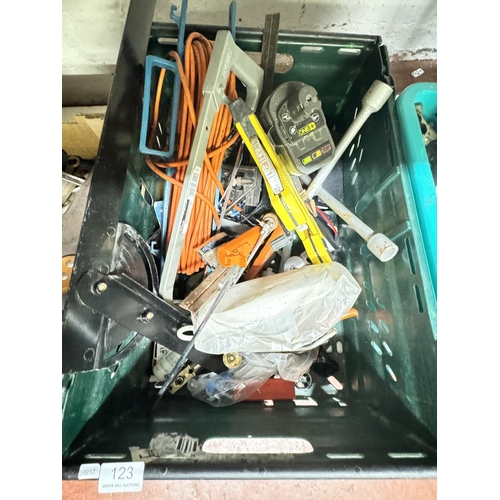 123 - BOX OF TOOLS