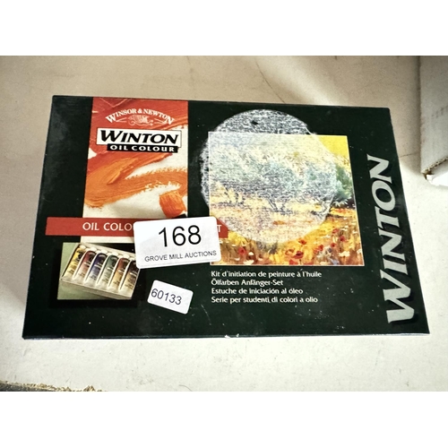 168 - BOXED WINTON OIL COLOURS BEGINNERS SET