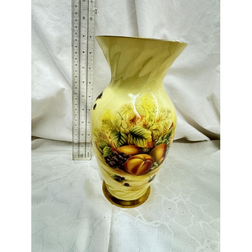 202 - AYNSLEY 'ORCHARD GOLD' VASE